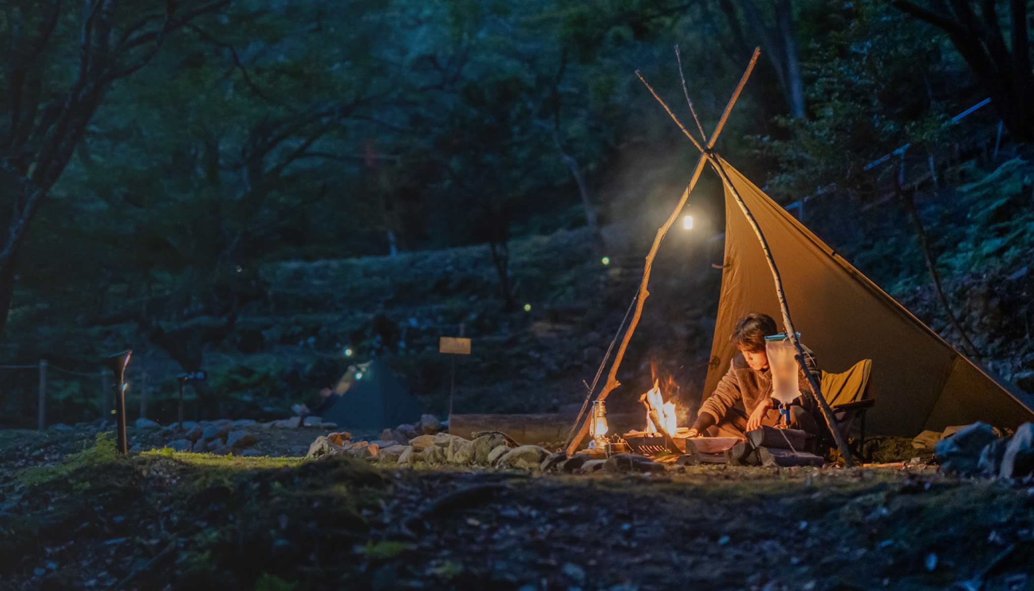 神岳テラスキャンピングパークの様子