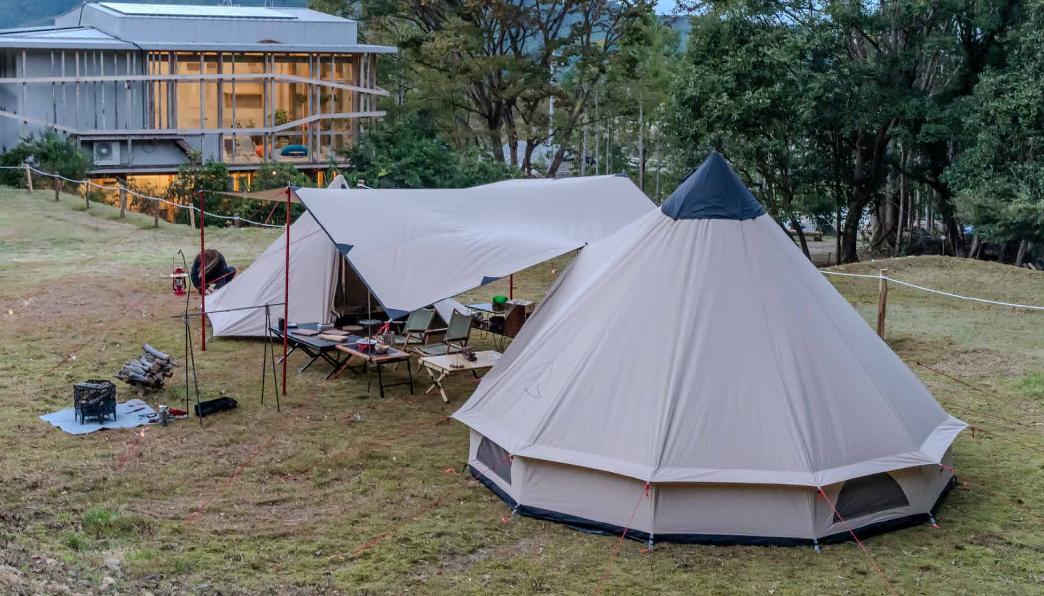 神岳テラスキャンピングパークの様子