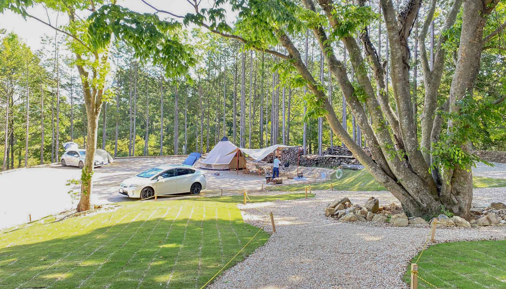 神岳テラスキャンピングパークの様子